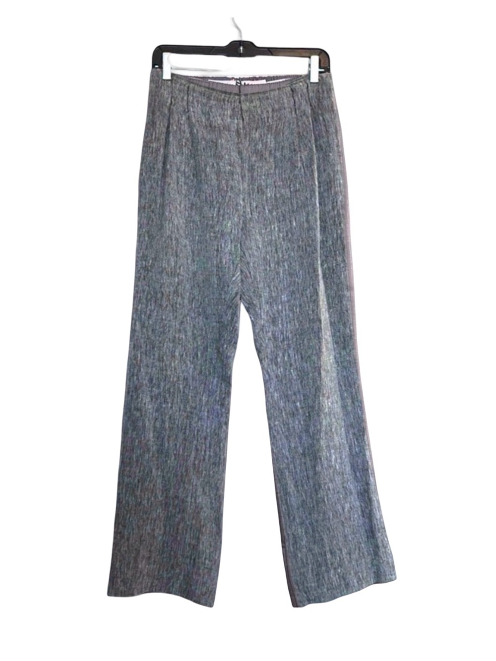 JON Gray Textured Wide-Leg Dress Pants | Size 4 |Tailored | Minimalist Chic